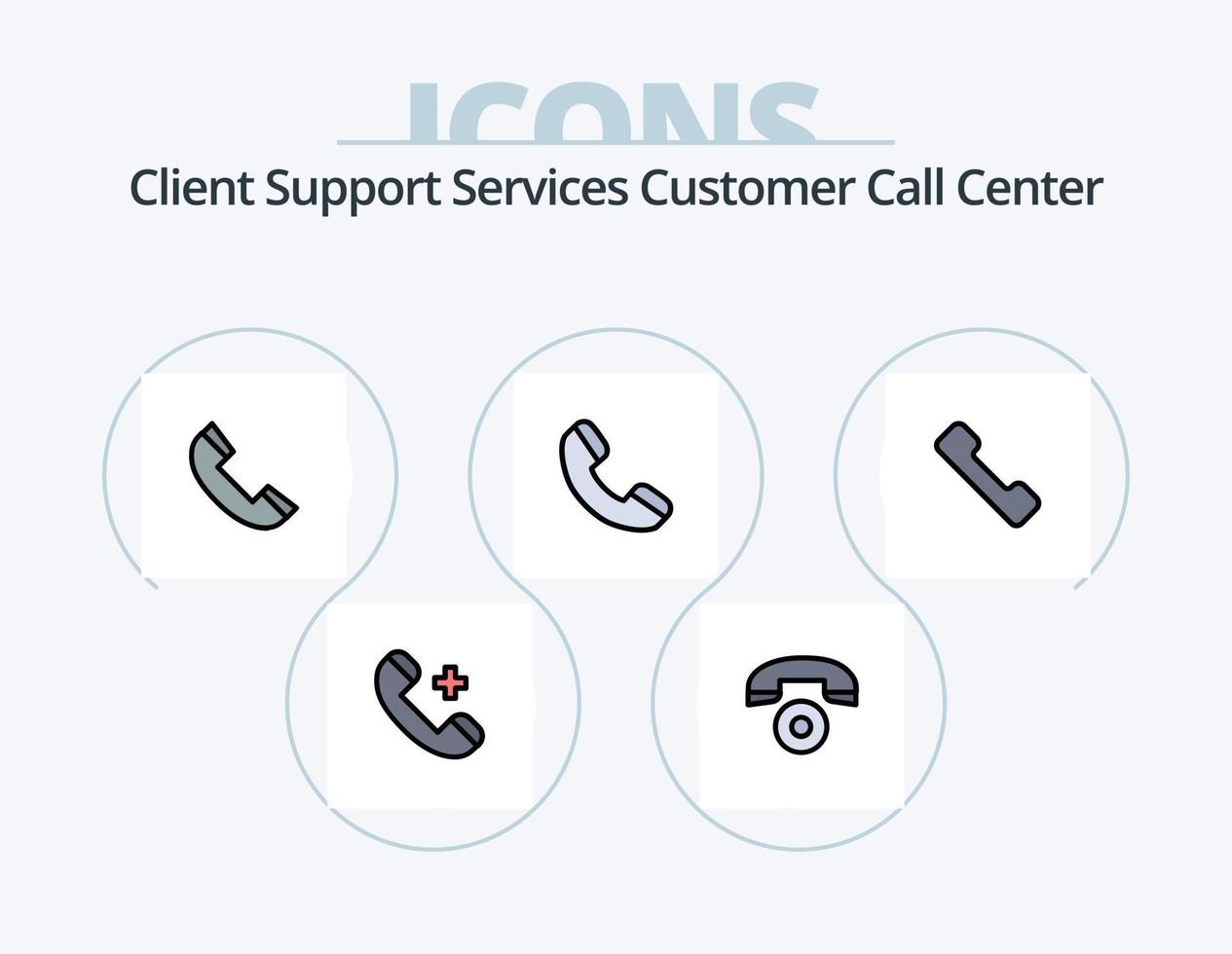 Call Line Filled Icon Pack 5 Icon Design. . call. contact. telephone. call vector