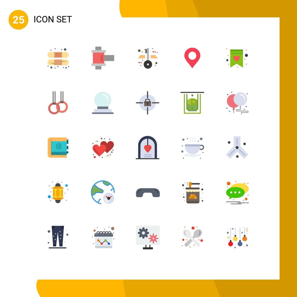 paquete de iconos de vector de stock de 25 signos y símbolos de línea para la lista de compras atlética blueprint pin favorito elementos de diseño vectorial editables