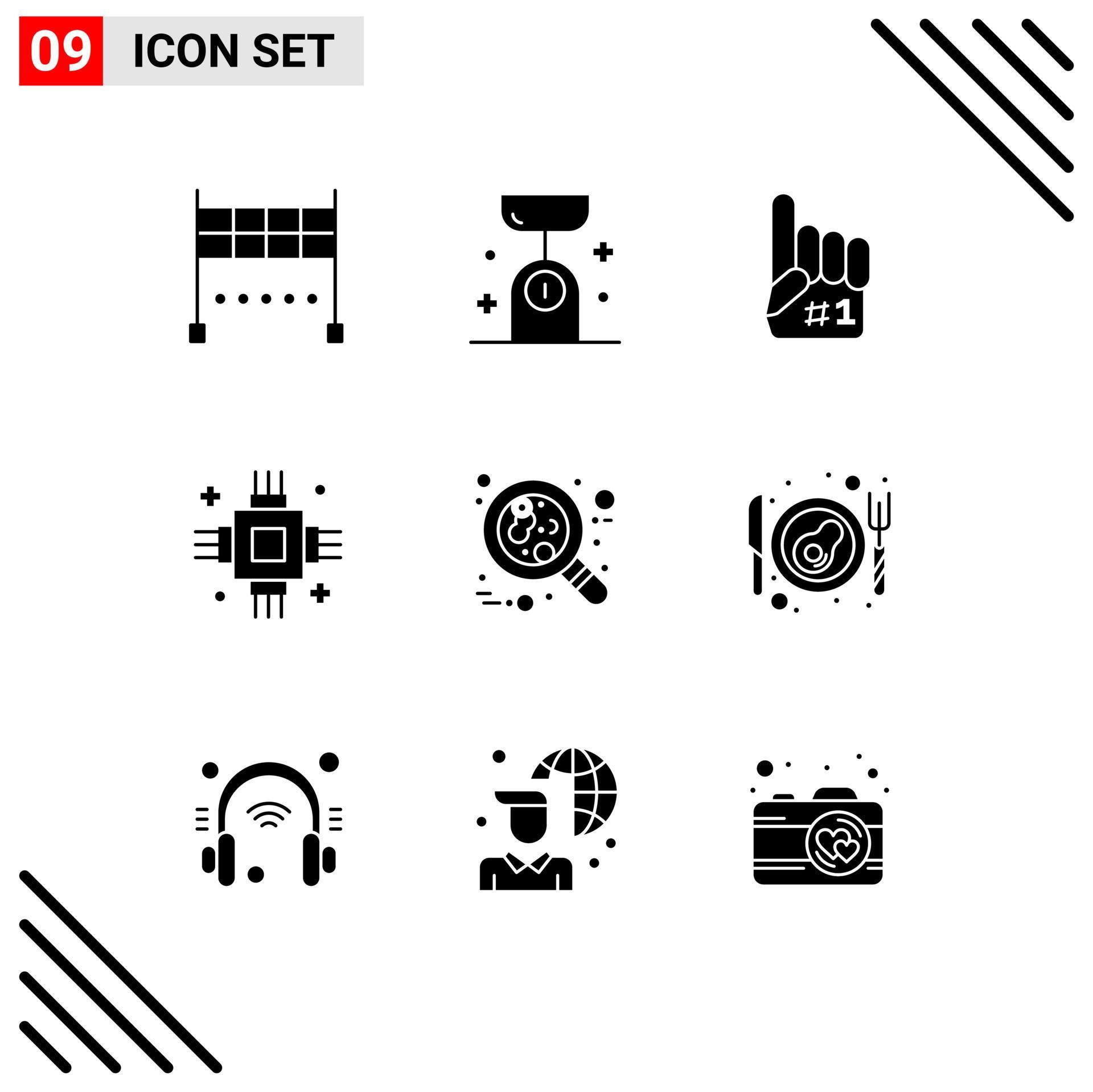 9 Universal Solid Glyph Signs Symbols of blood electronic fanatic