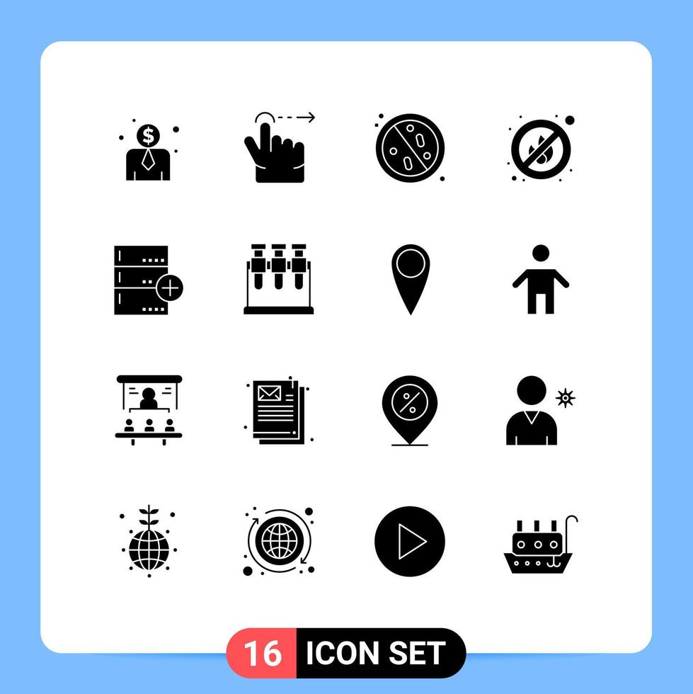 16 Creative Icons Modern Signs and Symbols of data backup healthcare add no Editable Vector Design Elements