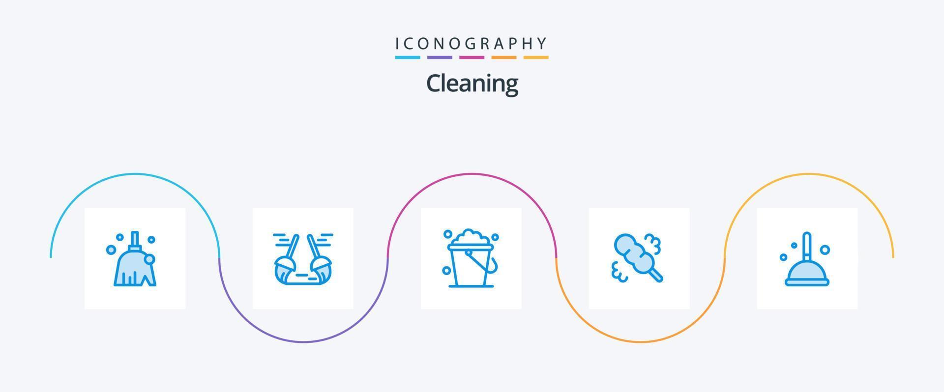 Cleaning Blue 5 Icon Pack Including . broom. witch. cleaning vector