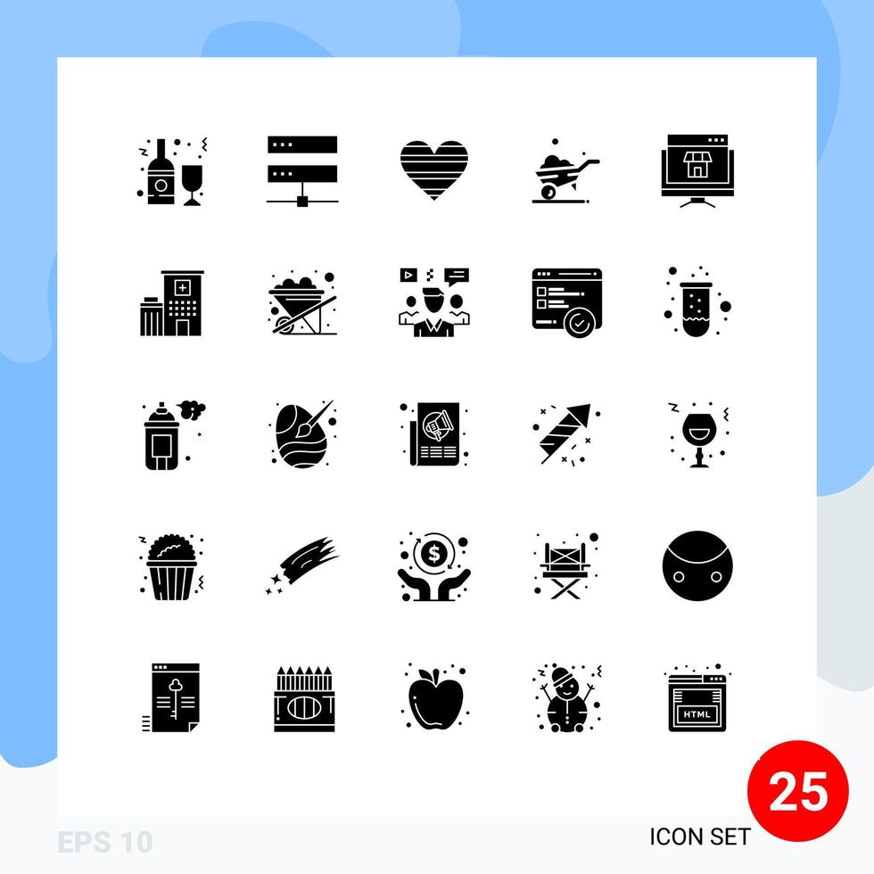 25 Creative Icons Modern Signs and Symbols of wheel one wheel hosting report like Editable Vector Design Elements