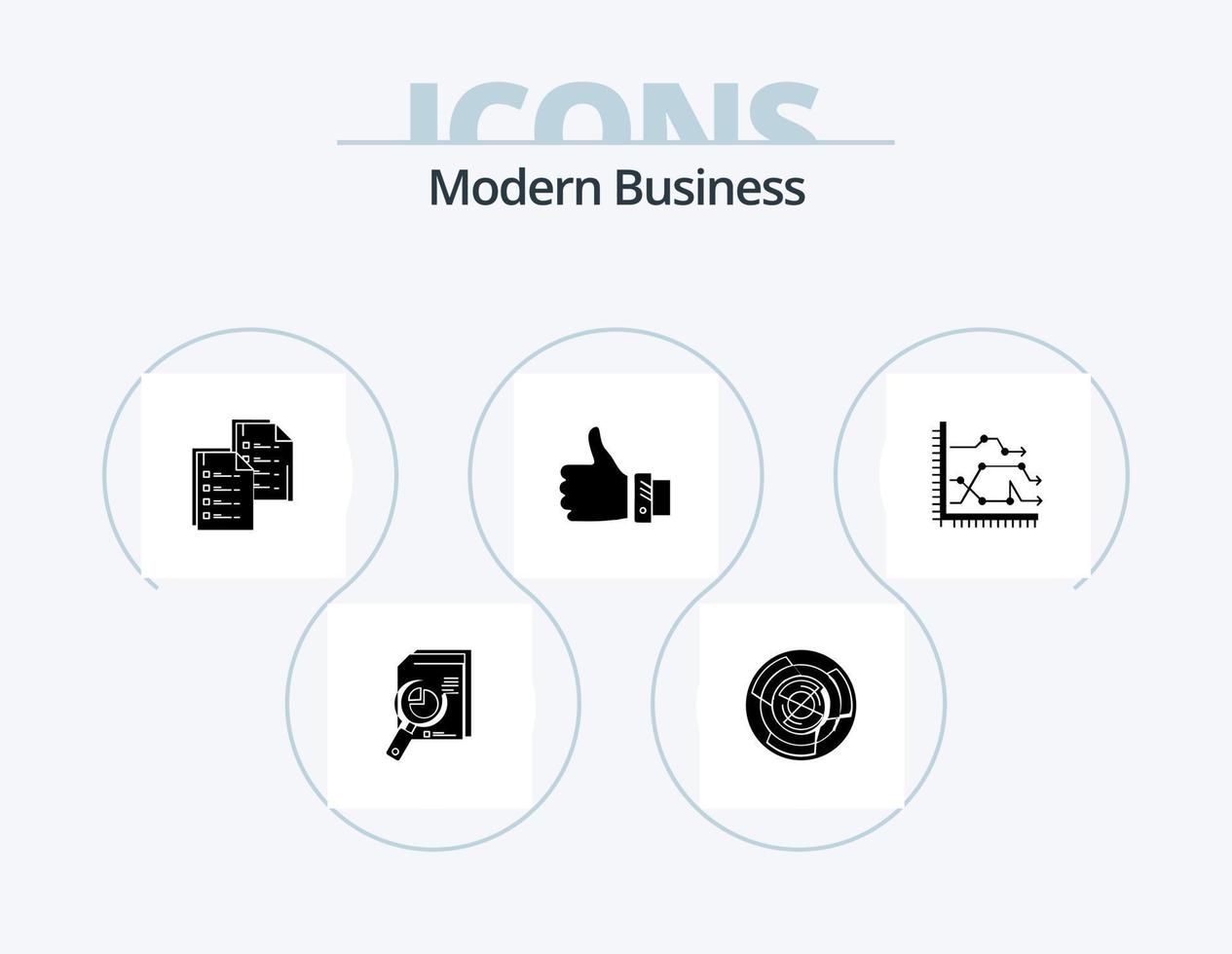 Modern Business Glyph Icon Pack 5 Icon Design. copy. analytics. business. document. logic vector