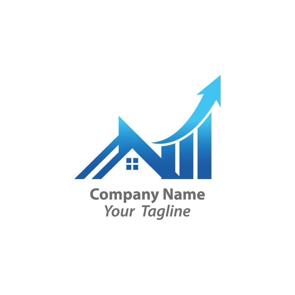 Real estate logo design. House and building vector illustration for real estate business or corporate.