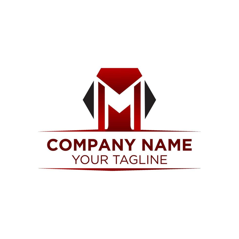 M letter logo designs, line art logo template, military logo, strong and clean logo designs, can use for your trademark, branding identity or commercial brand vector