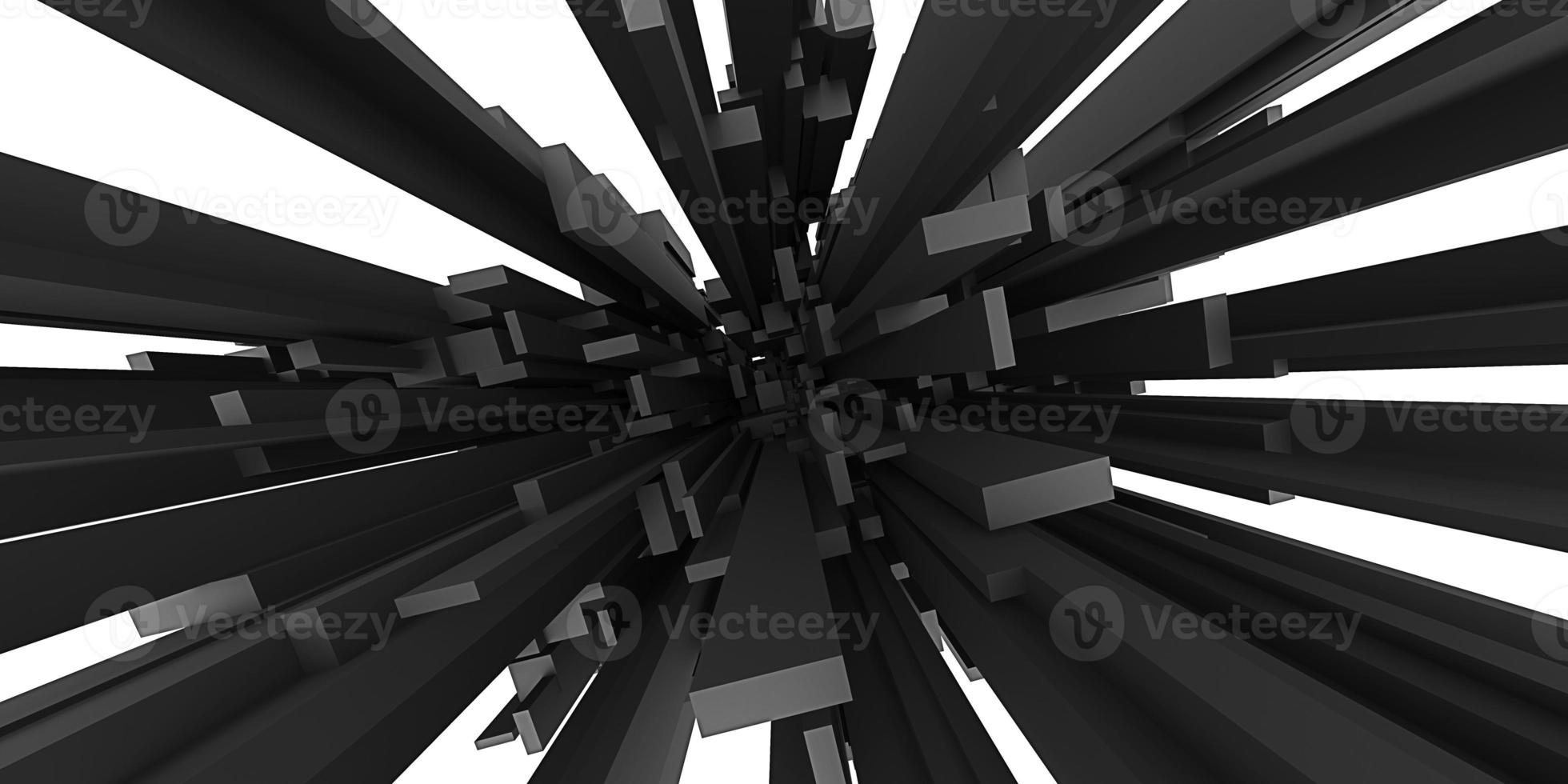 Speed effect background Abstract geometric background starburst dynamic centric motion pattern zoom abstract stick explode 3d render photo