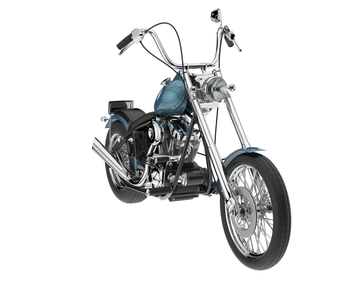 motocicleta isolada em fundo transparente. renderização 3D - ilustração png