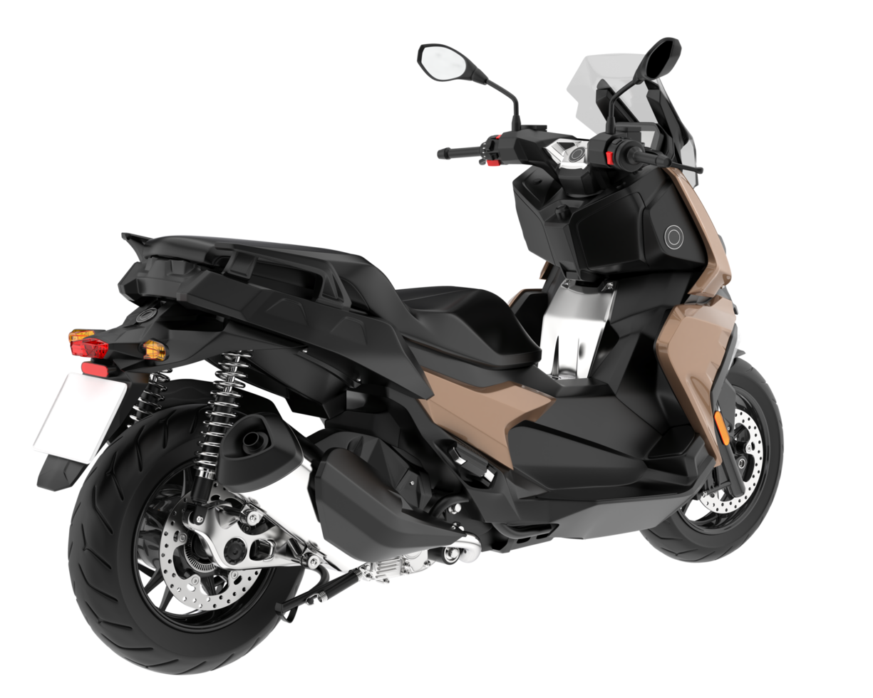 Motorcycle isolated on transparent background. 3d rendering - illustration png