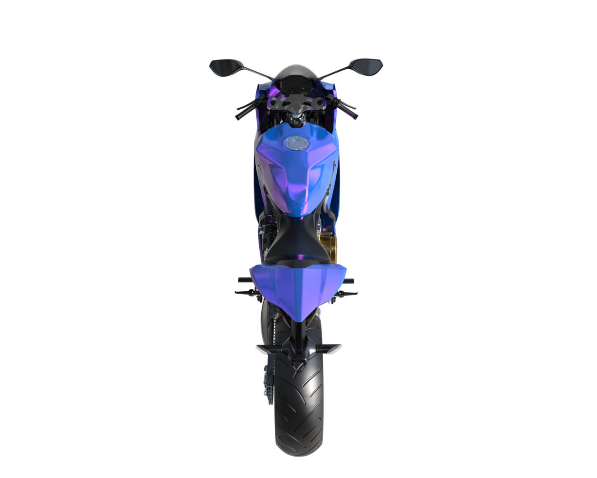 Motorcycle isolated on transparent background. 3d rendering - illustration png