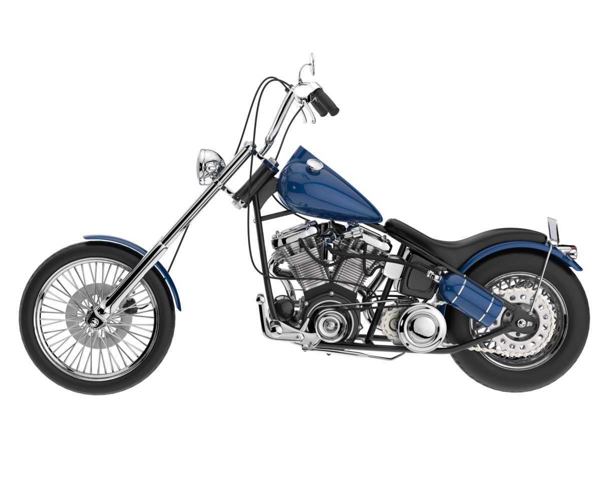 Motorcycle isolated on transparent background. 3d rendering - illustration png