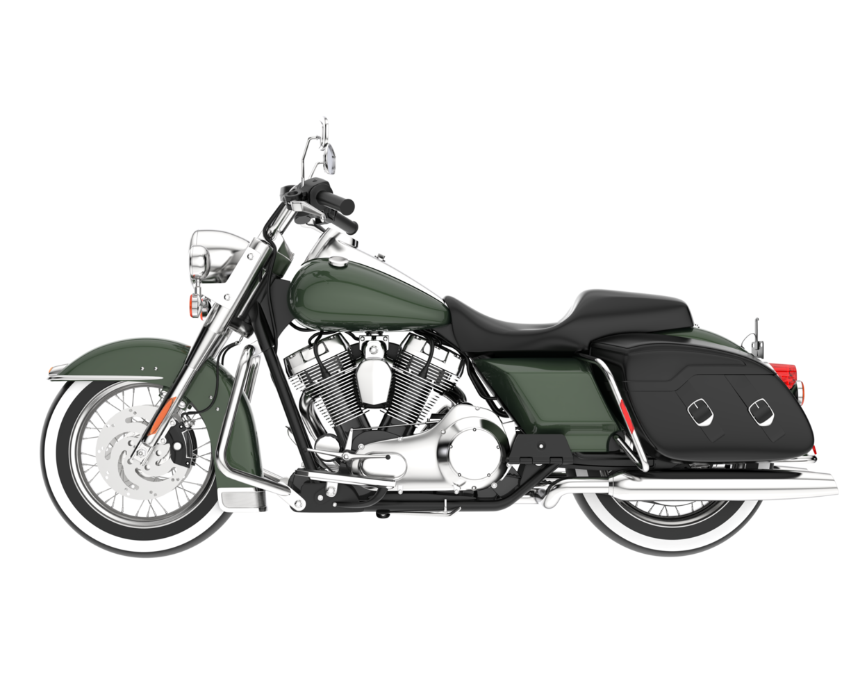 Motorcycle isolated on transparent background. 3d rendering - illustration png