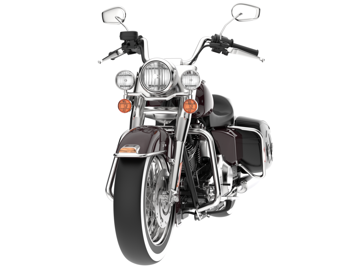 Motorcycle isolated on transparent background. 3d rendering - illustration png