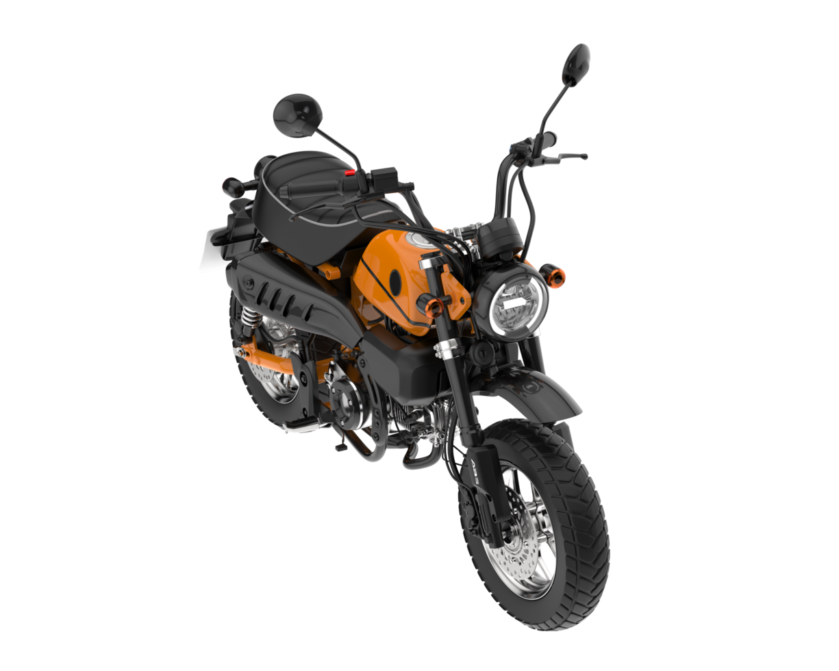 Motorcycle isolated on transparent background. 3d rendering - illustration png