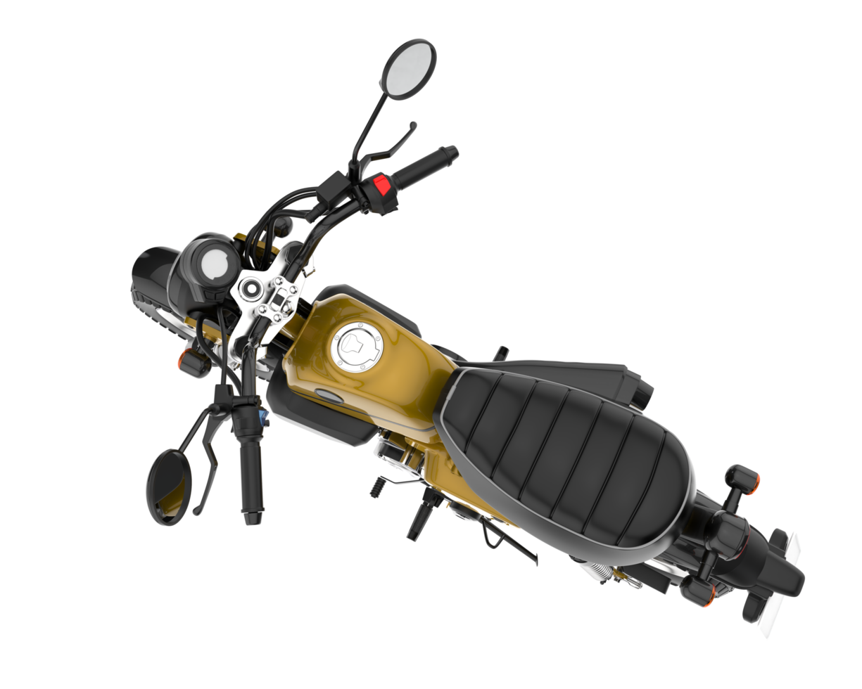 Motorcycle isolated on transparent background. 3d rendering - illustration png