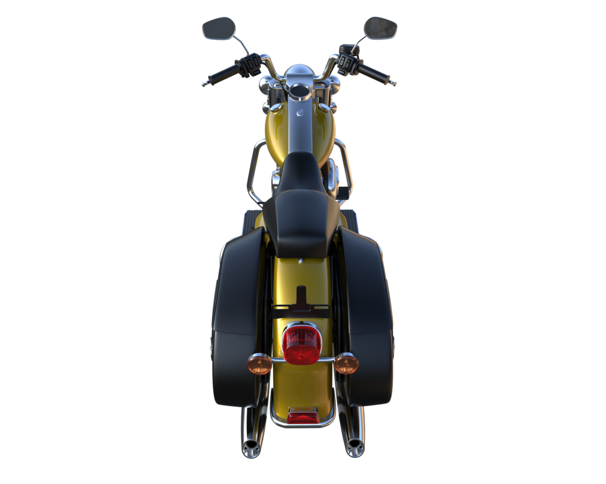 motocicleta isolada em fundo transparente. renderização 3D - ilustração png