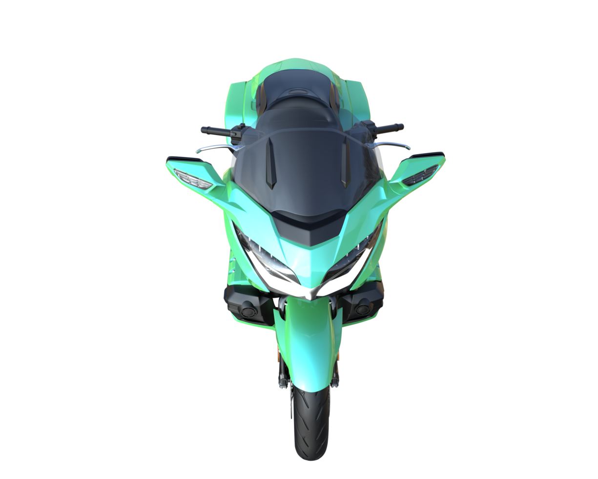 motociclo isolato su trasparente sfondo. 3d interpretazione - illustrazione png