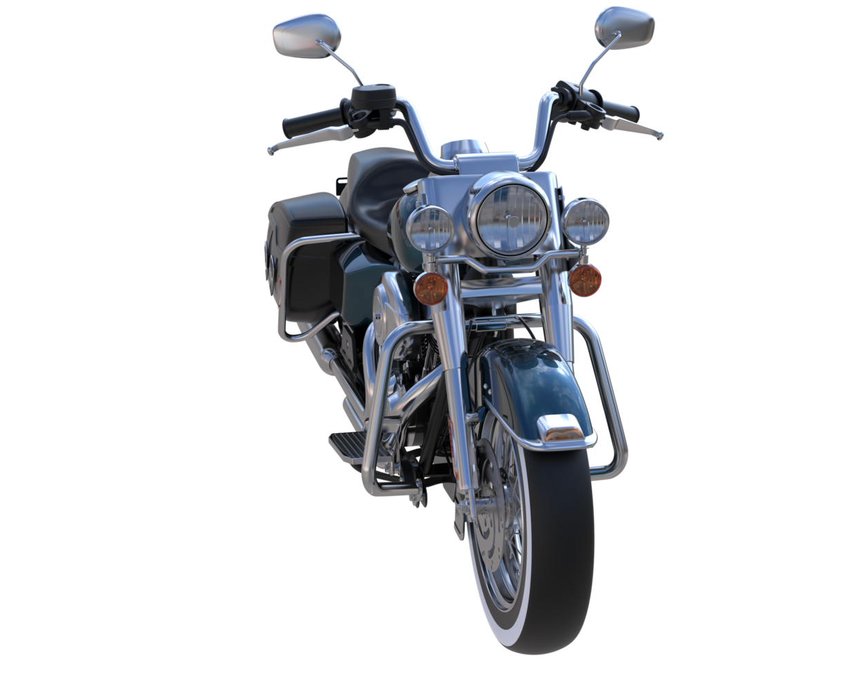 Motorcycle isolated on transparent background. 3d rendering - illustration png