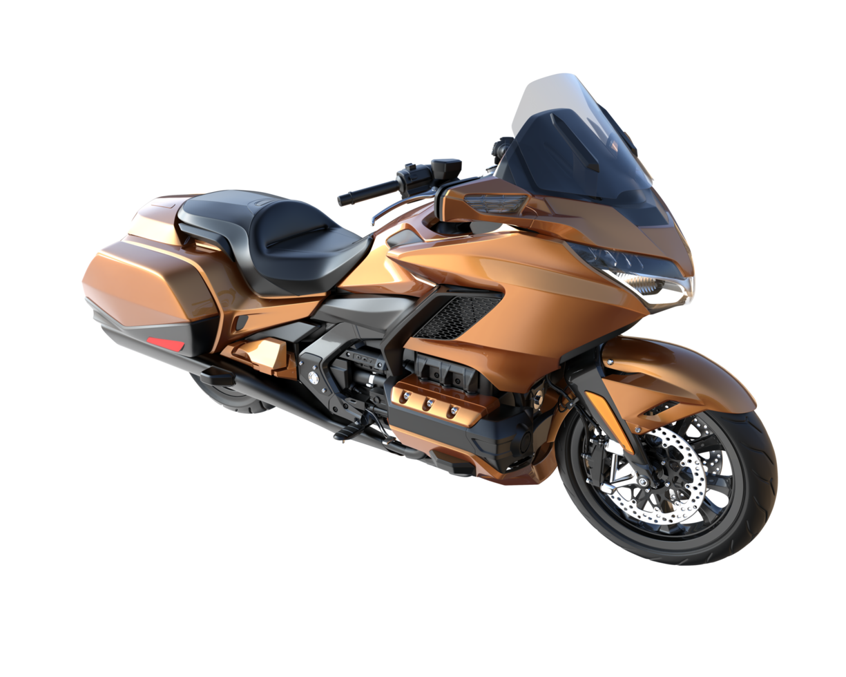 Motorcycle isolated on transparent background. 3d rendering - illustration png