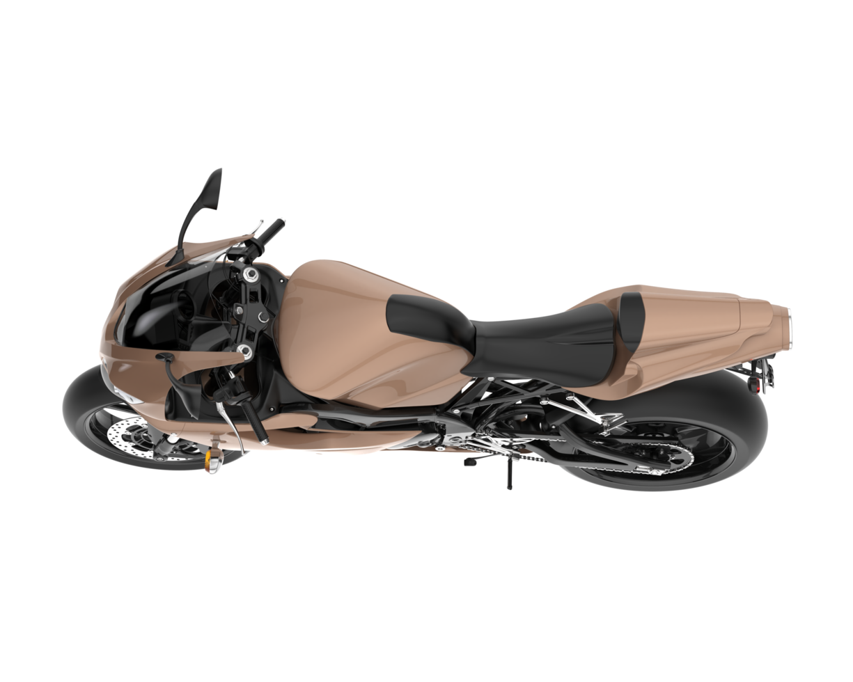 Motorcycle isolated on transparent background. 3d rendering - illustration png