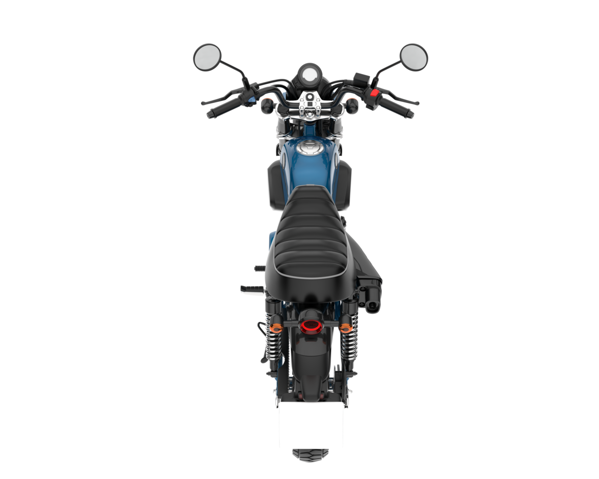 motocicleta isolada em fundo transparente. renderização 3D - ilustração png