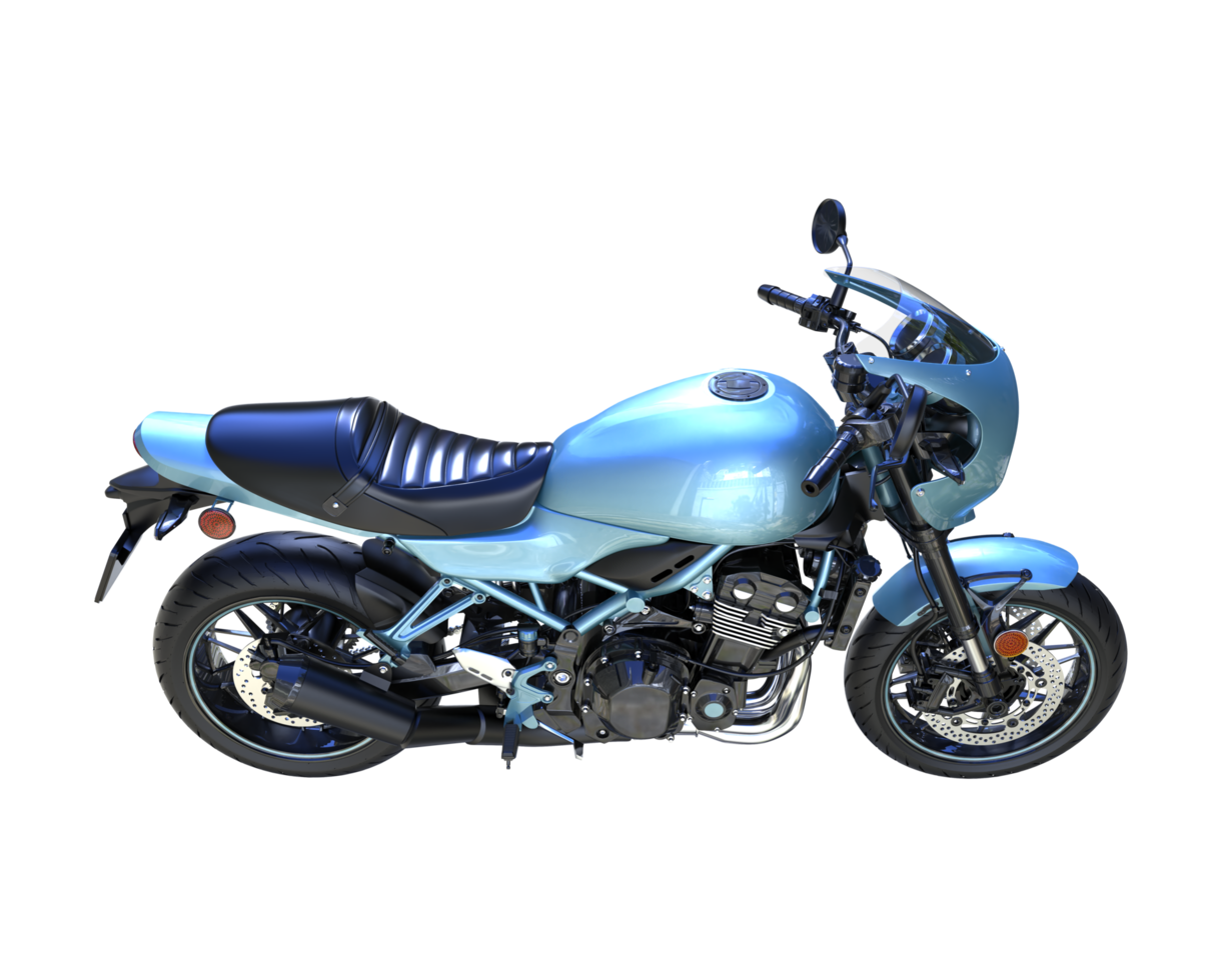 Motorcycle isolated on transparent background. 3d rendering - illustration png
