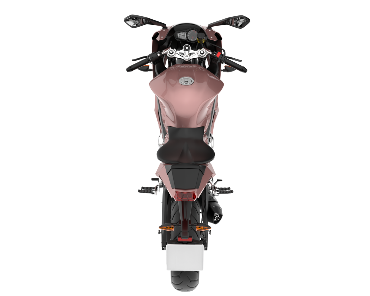 Motorcycle isolated on transparent background. 3d rendering - illustration png