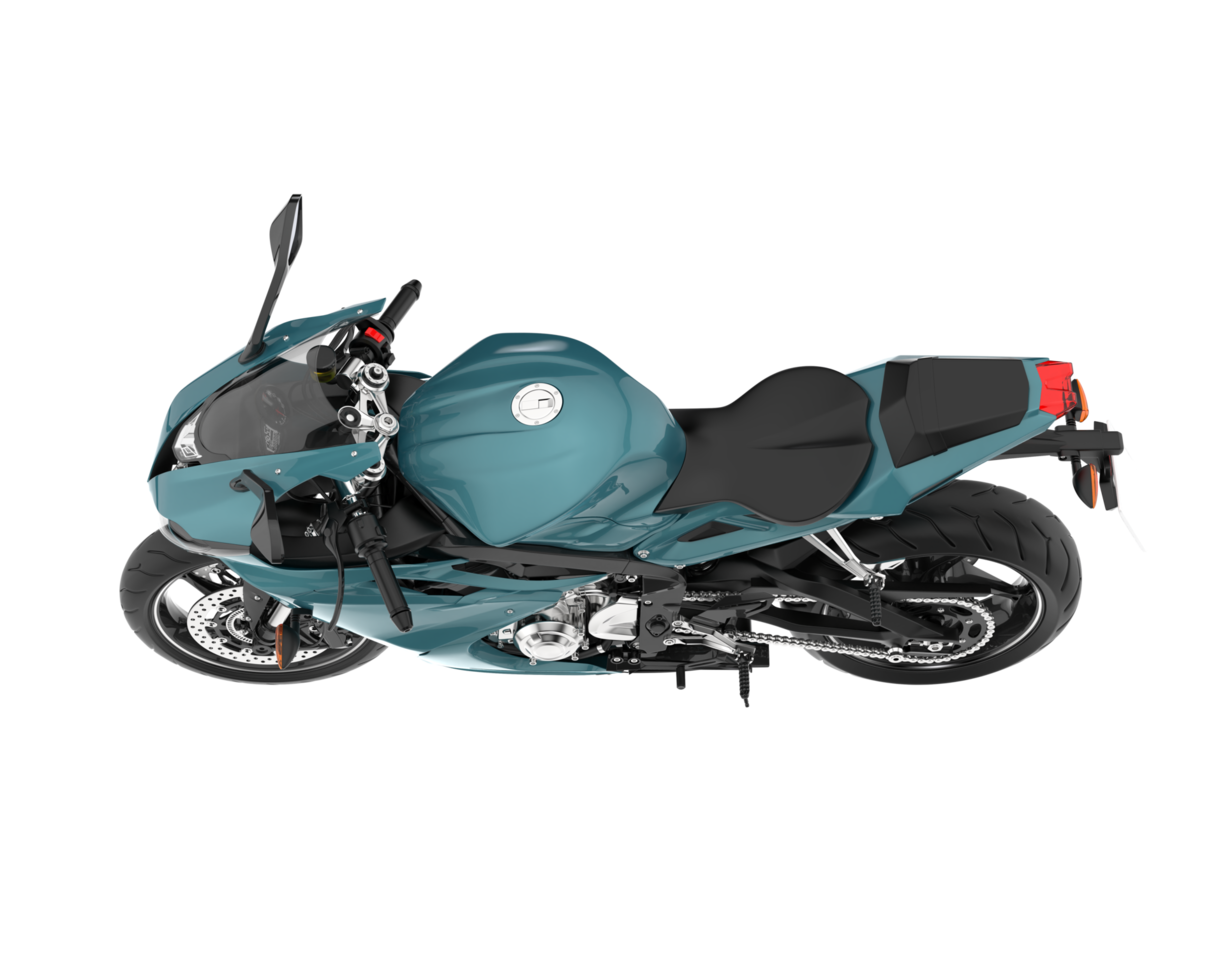 Motorcycle isolated on transparent background. 3d rendering - illustration png