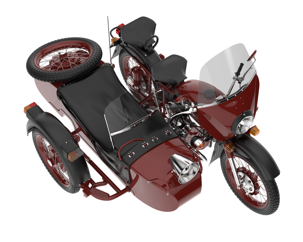 Motorcycle isolated on transparent background. 3d rendering - illustration png