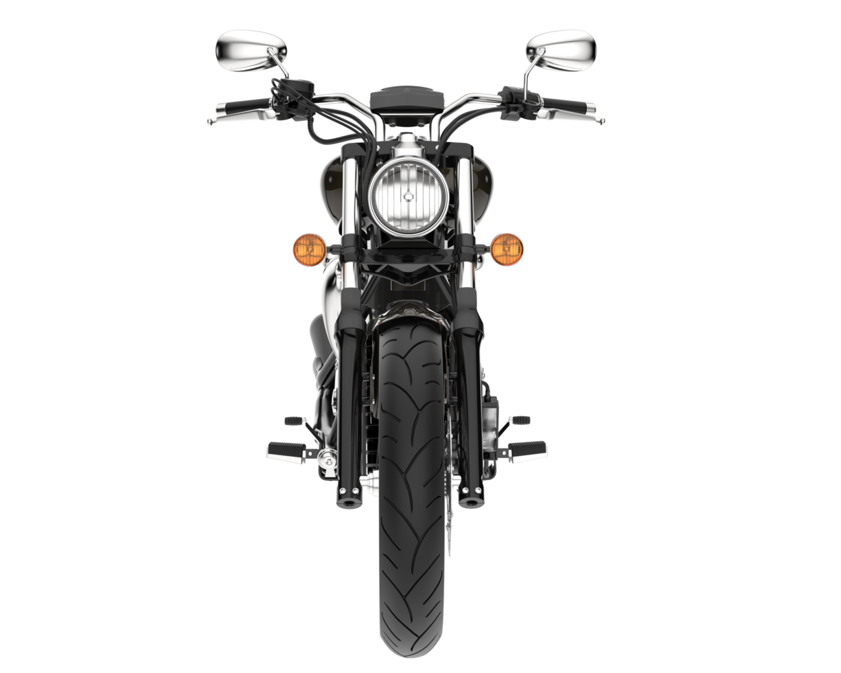 motocicleta isolada em fundo transparente. renderização 3D - ilustração png