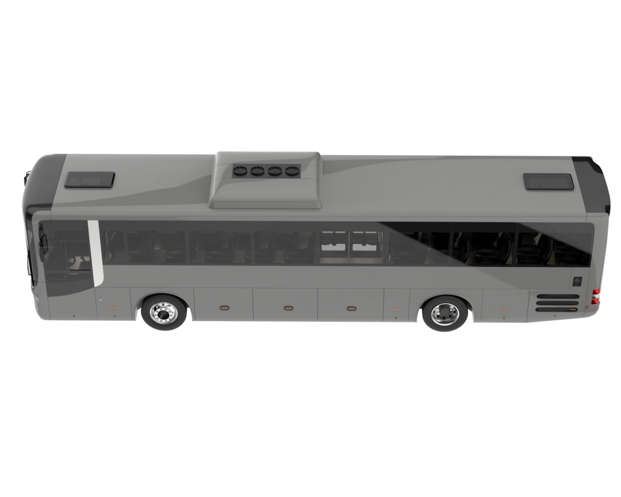 stad bus geïsoleerd Aan transparant achtergrond. 3d renderen - illustratie png