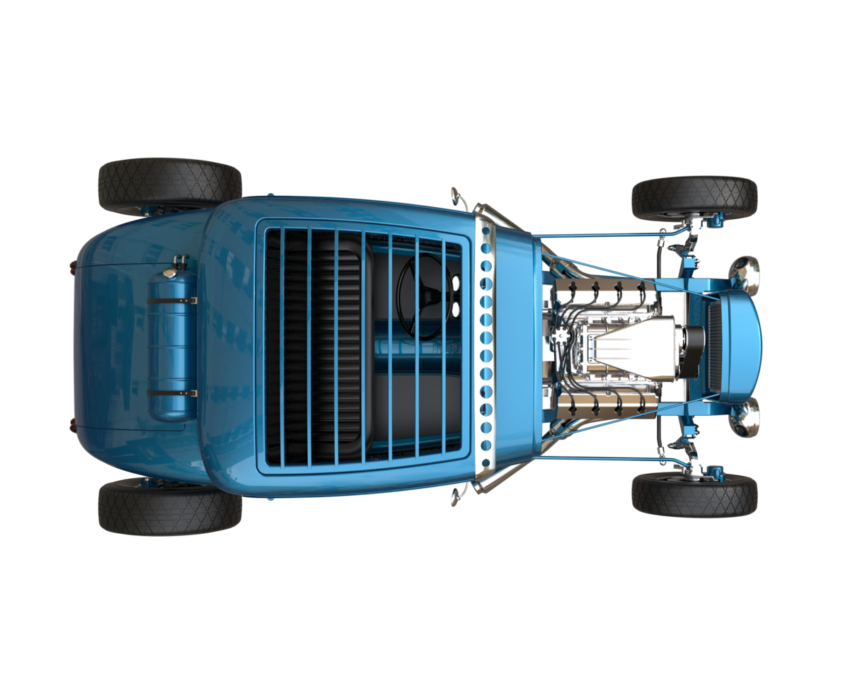 Modern car isolated on transparent background. 3d rendering - illustration png