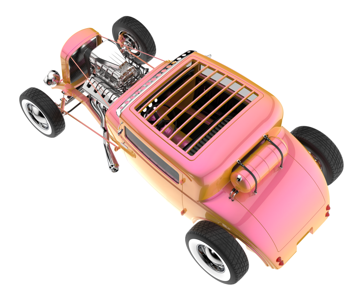 Modern car isolated on transparent background. 3d rendering - illustration png
