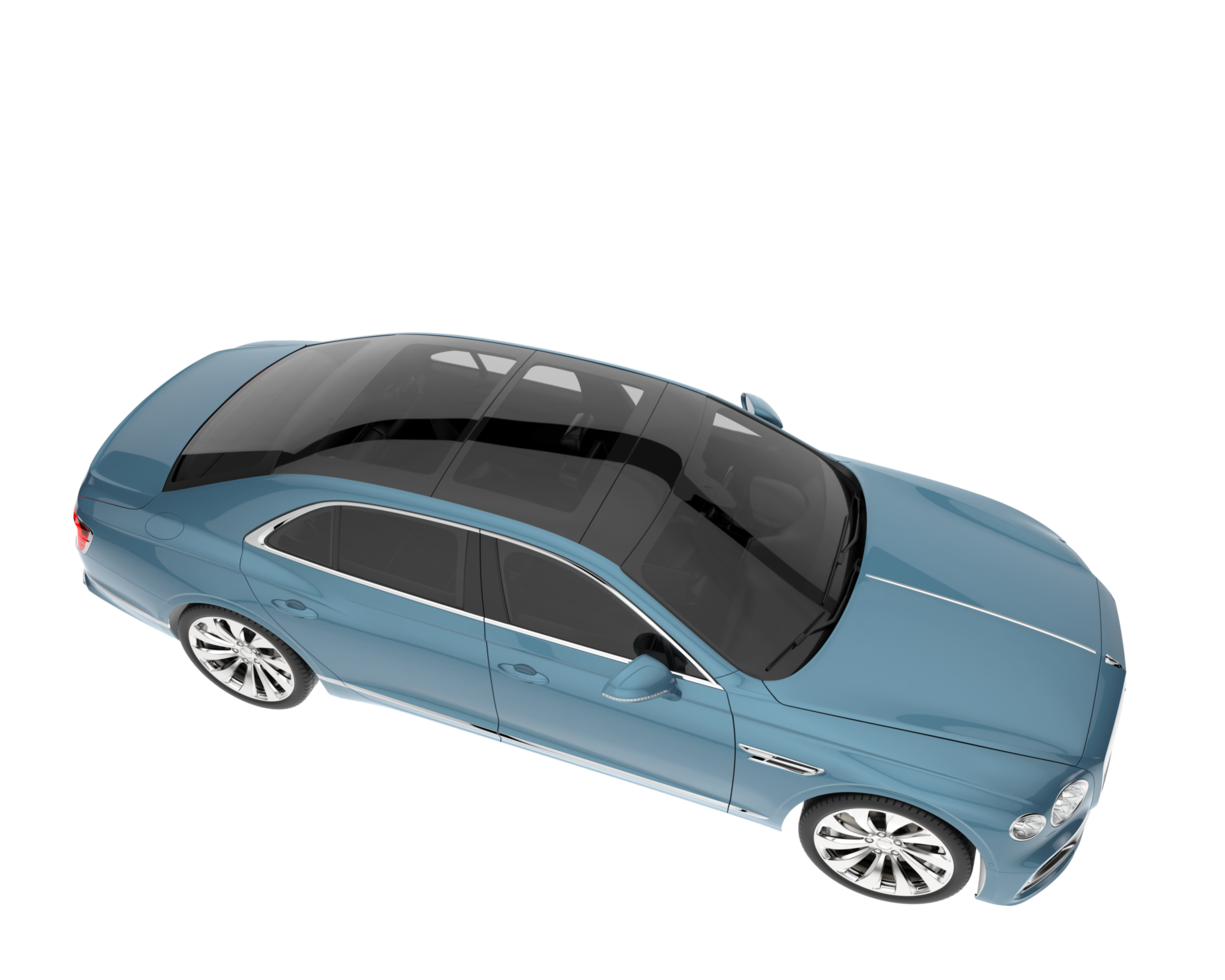 Modern car isolated on transparent background. 3d rendering - illustration png