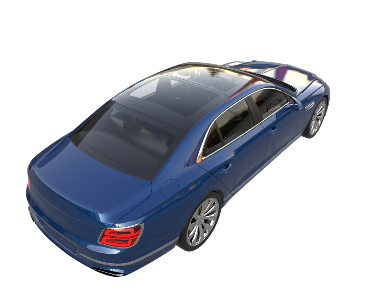 Modern car isolated on transparent background. 3d rendering - illustration png