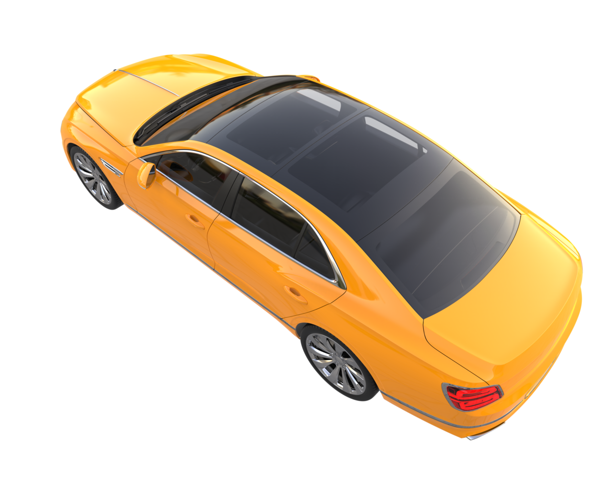 Modern car isolated on transparent background. 3d rendering - illustration png
