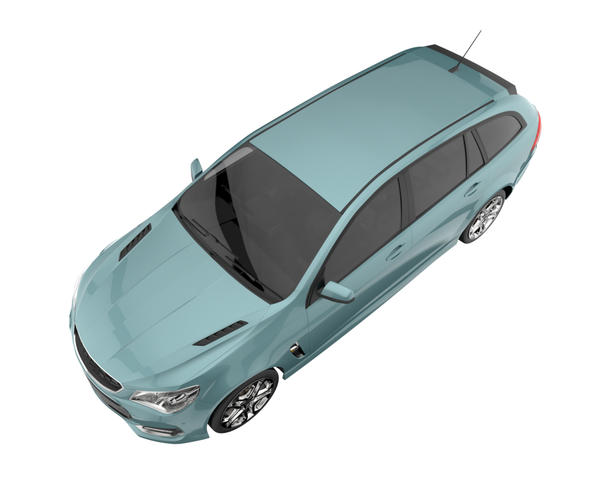 voiture moderne isolée sur fond transparent. rendu 3d - illustration png