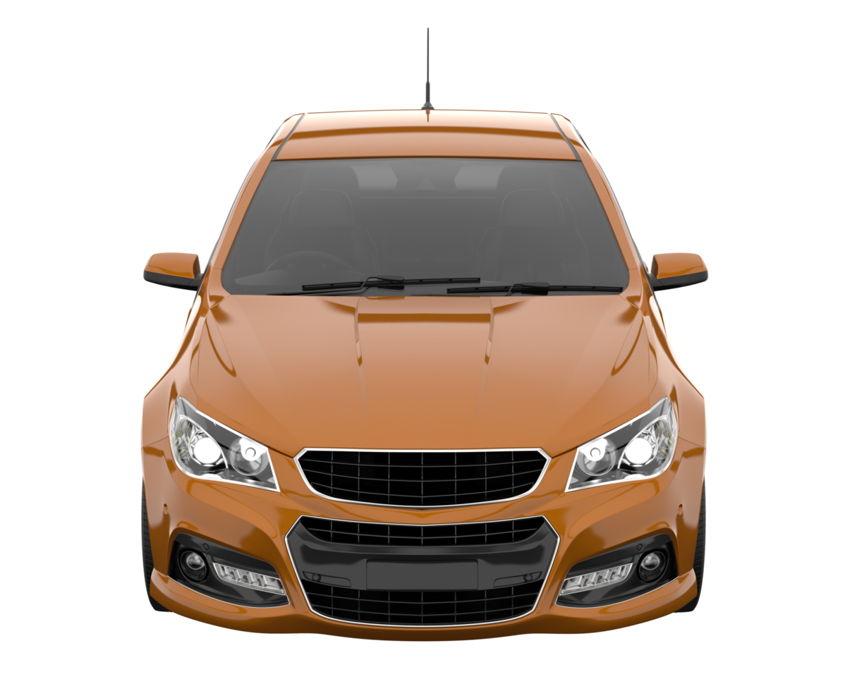 Modern car isolated on transparent background. 3d rendering - illustration png