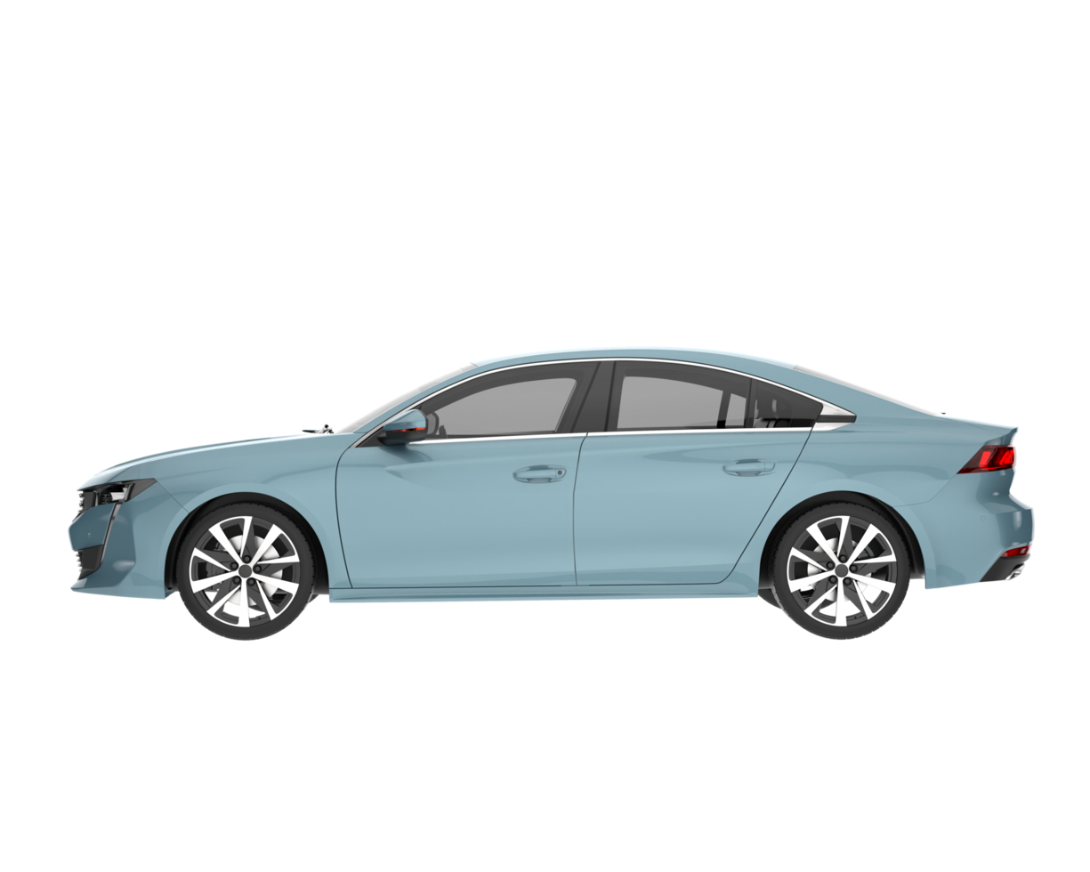 Modern car isolated on transparent background. 3d rendering - illustration png