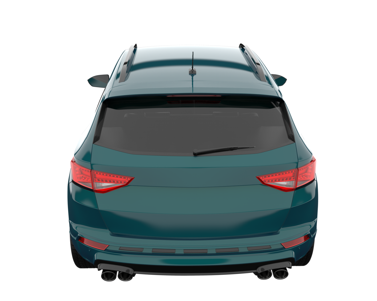 Modern car isolated on transparent background. 3d rendering - illustration png