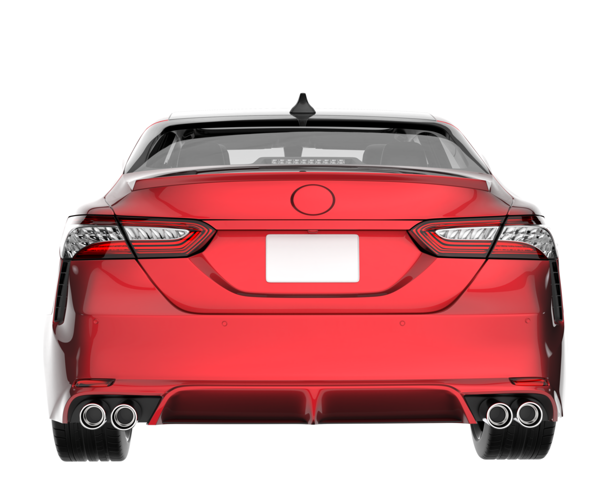 Modern car isolated on transparent background. 3d rendering - illustration png