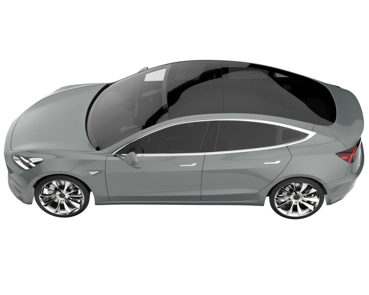 Modern car isolated on transparent background. 3d rendering - illustration png