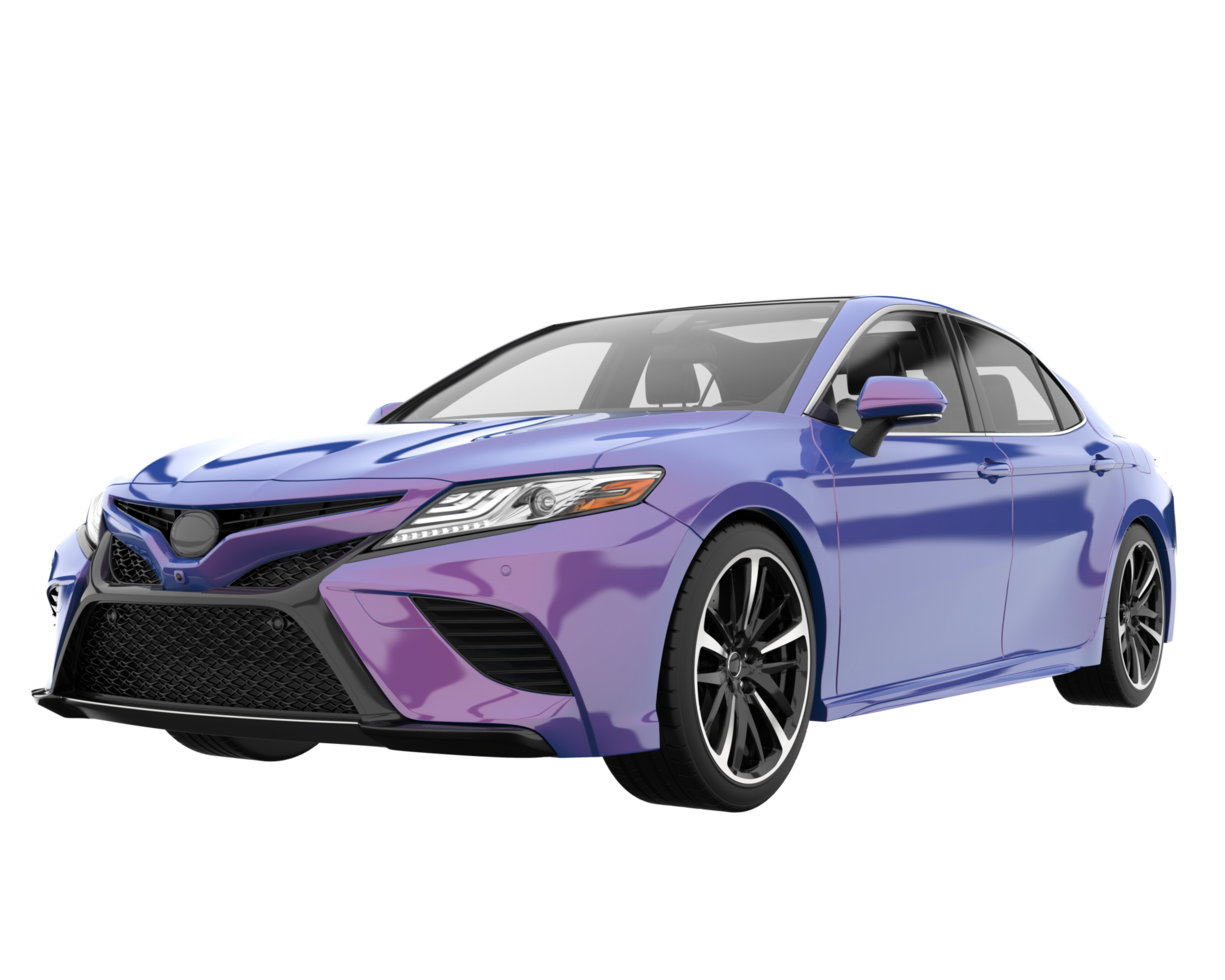 Modern car isolated on transparent background. 3d rendering - illustration png