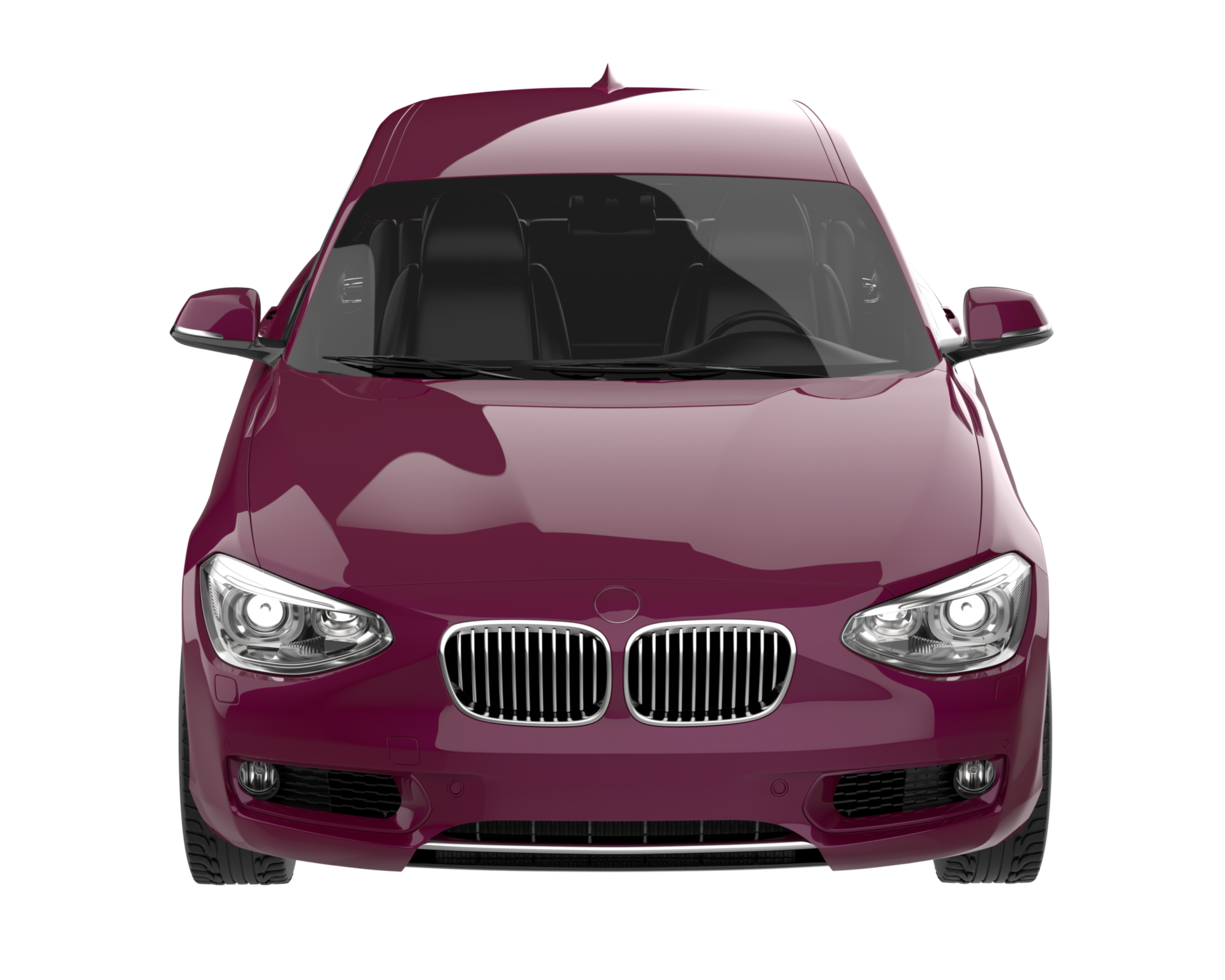 Modern car isolated on transparent background. 3d rendering - illustration png