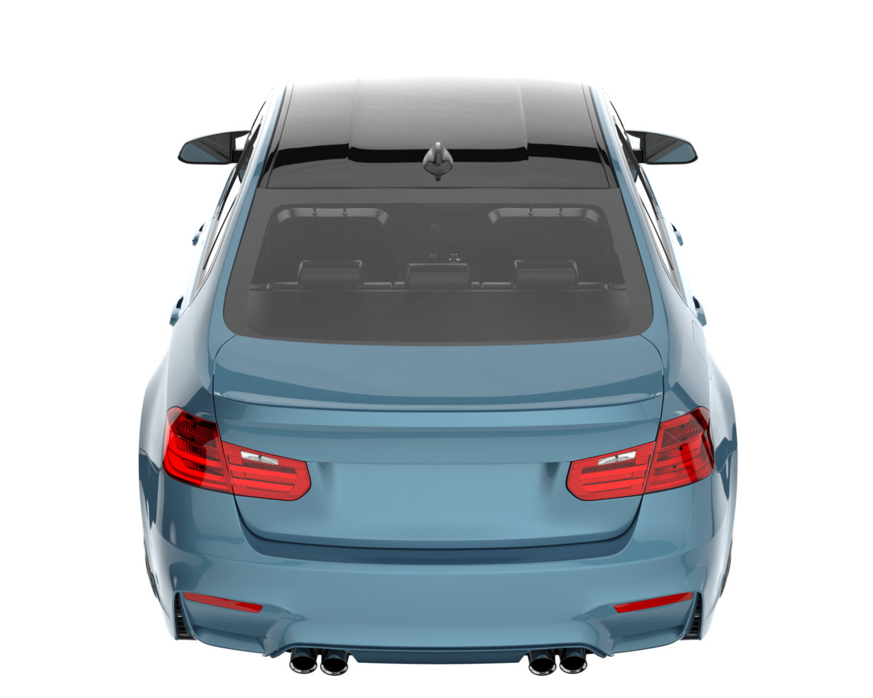 Modern car isolated on transparent background. 3d rendering - illustration png