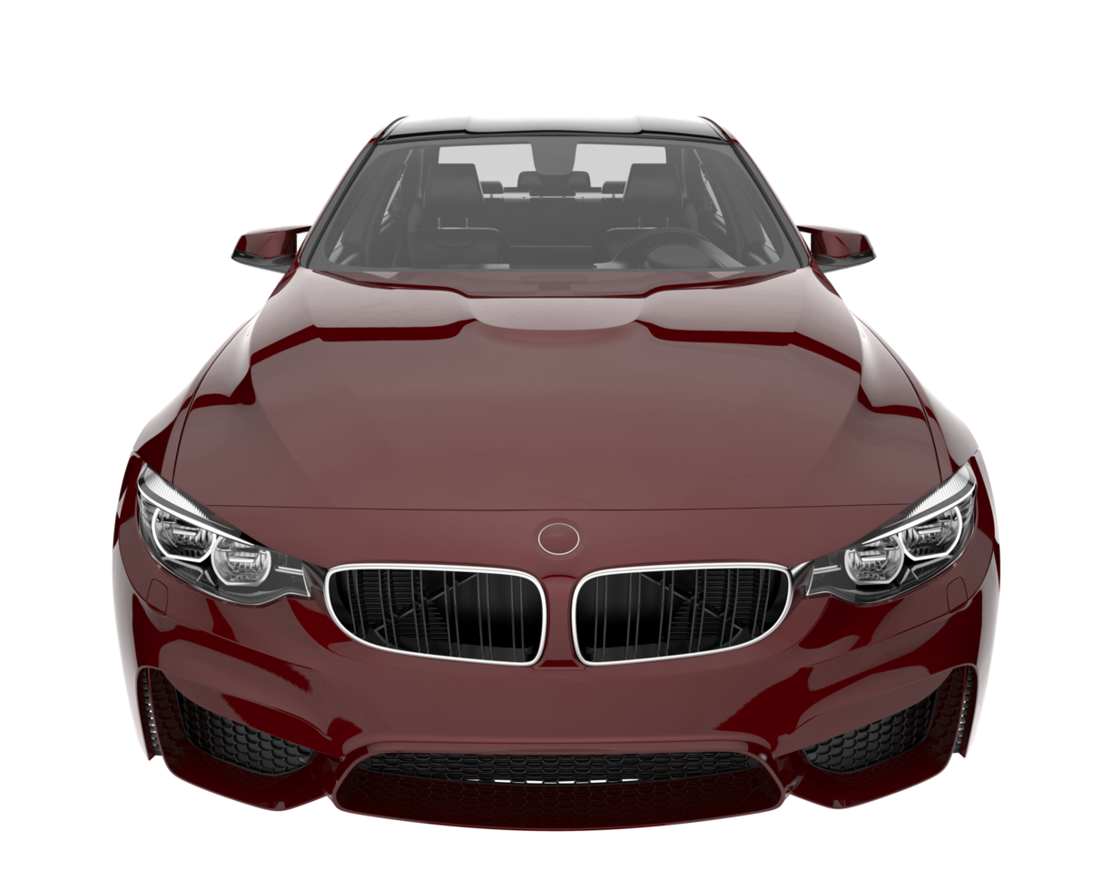 Modern car isolated on transparent background. 3d rendering - illustration png