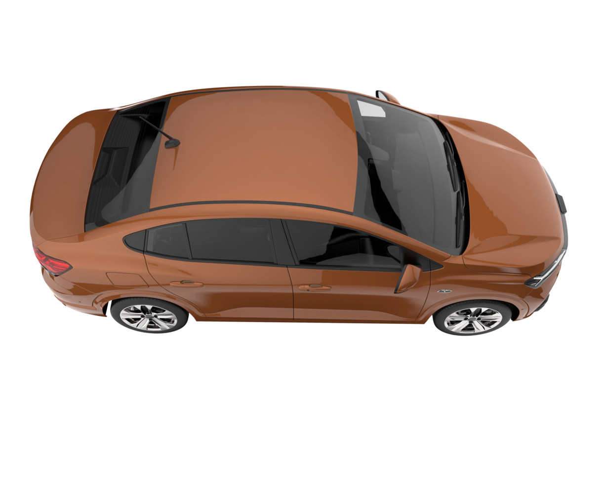 Modern car isolated on transparent background. 3d rendering - illustration png