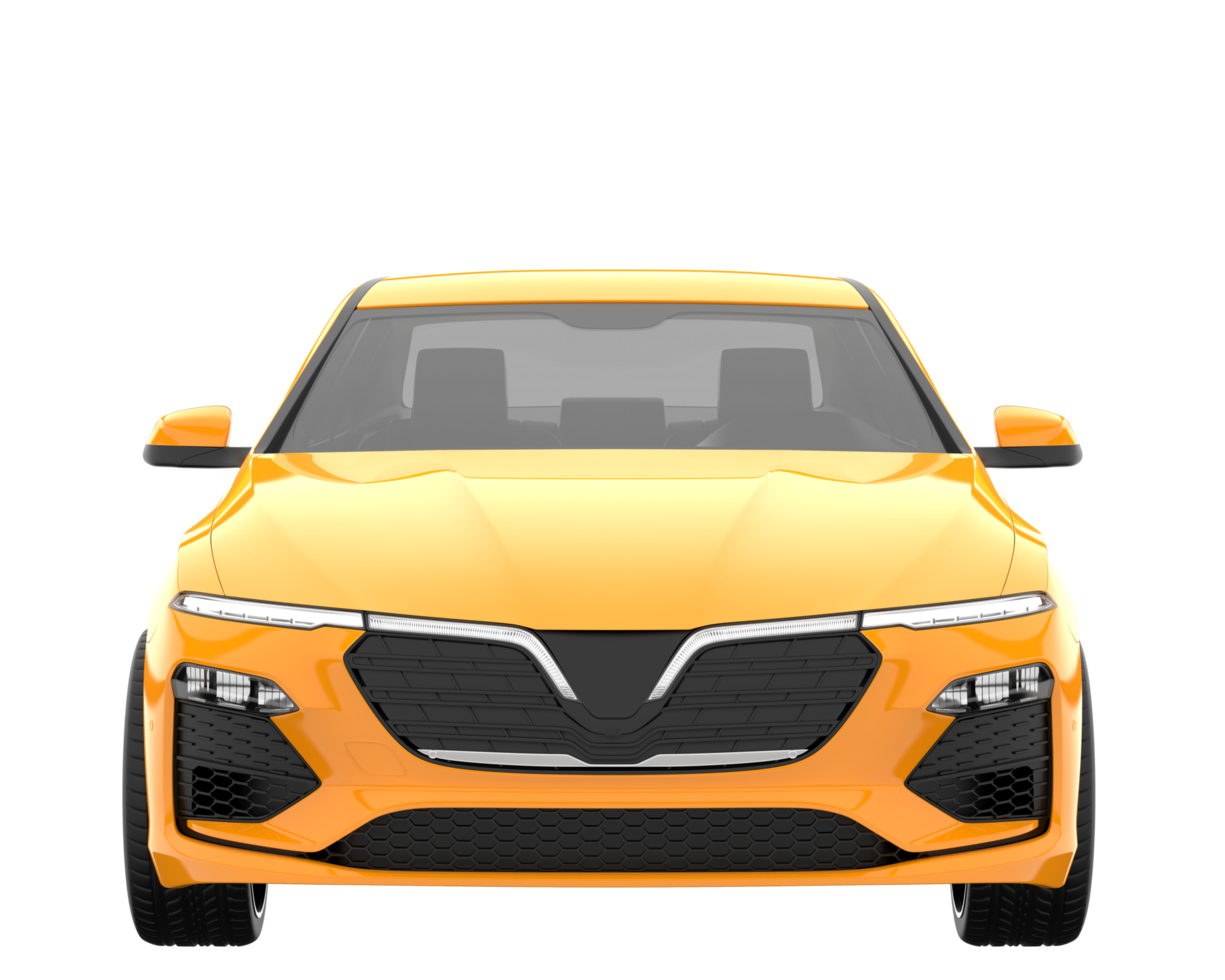 Modern car isolated on transparent background. 3d rendering - illustration png