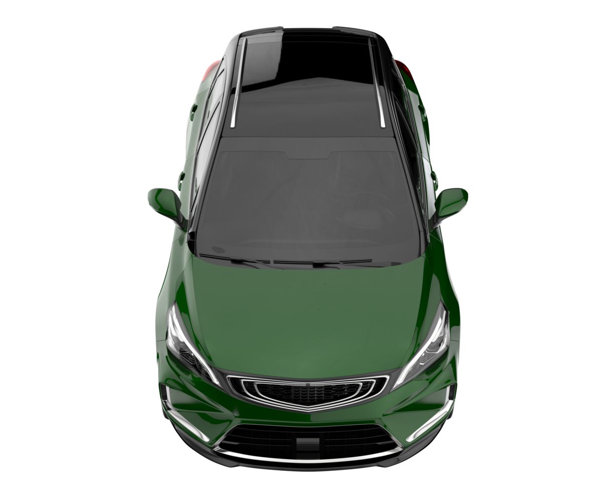 Modern car isolated on transparent background. 3d rendering - illustration png