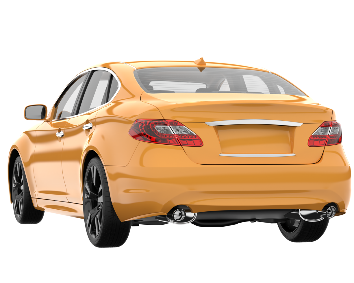 Modern car isolated on transparent background. 3d rendering - illustration png