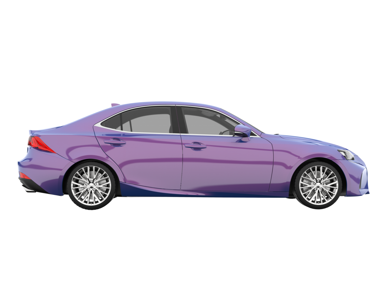 Modern car isolated on transparent background. 3d rendering - illustration png